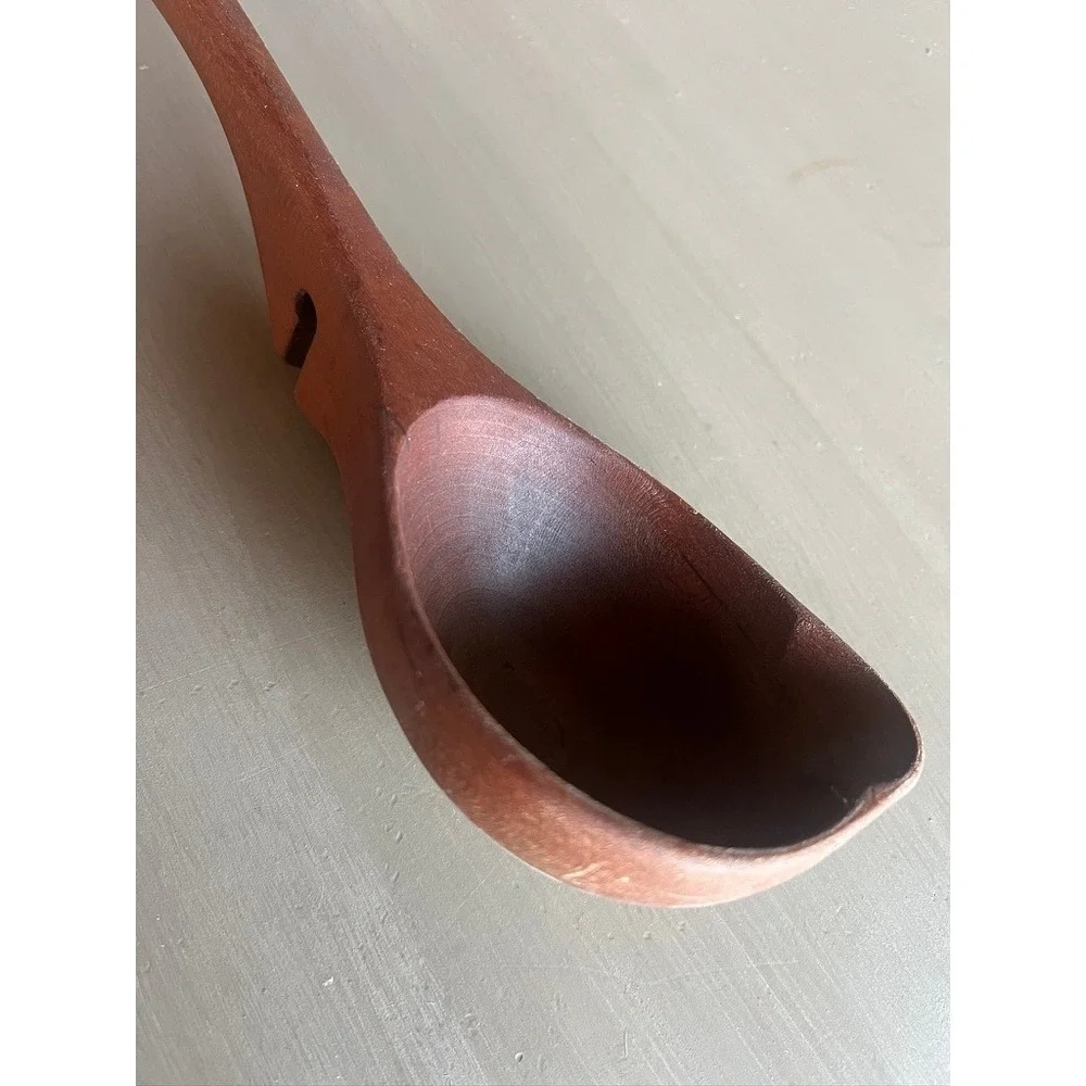 Handmade Ladle Wooden Pot Sitter Spoon 11.5